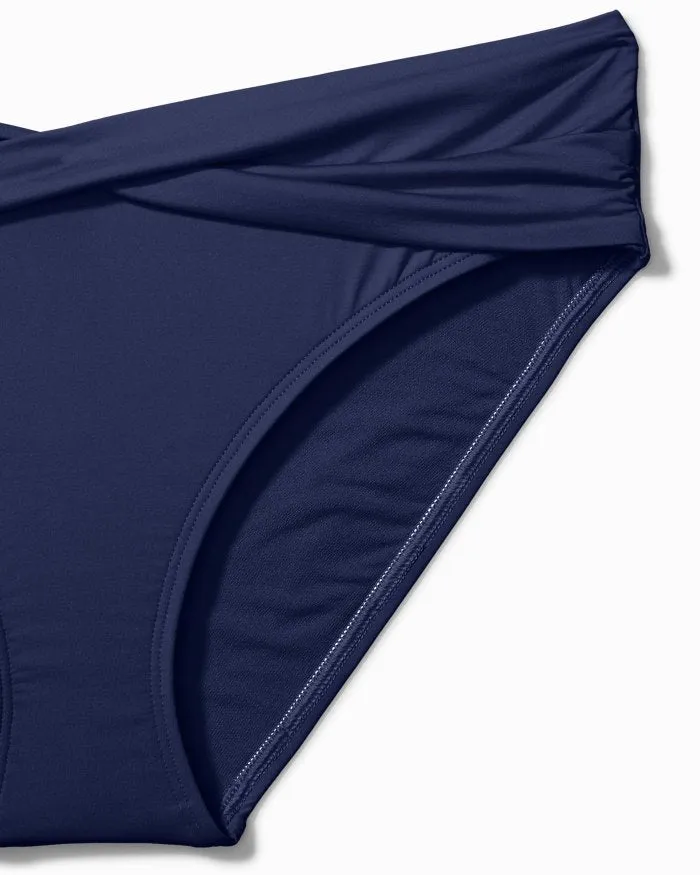 2024 Tommy Bahama Pearl High-Waist Twist-Front Bikini Bottoms - TSW20142B
