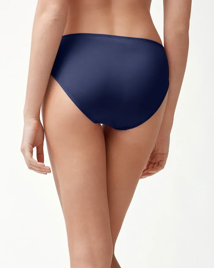 2024 Tommy Bahama Pearl High-Waist Twist-Front Bikini Bottoms - TSW20142B