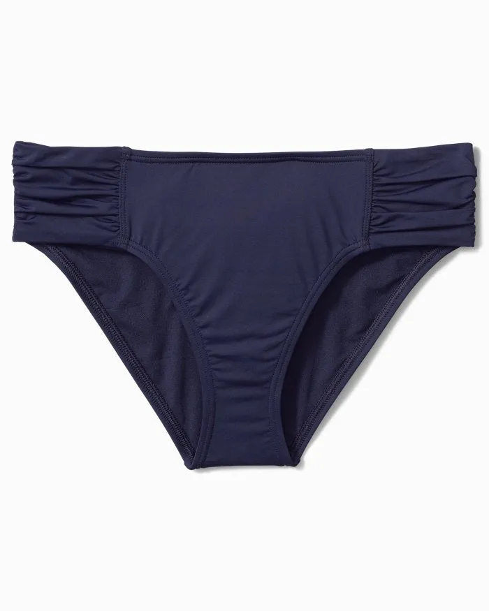 2025 Tommy Bahama Pearl High-Waist Side-Shirred Bikini Bottoms (More colors available) - SW31019B