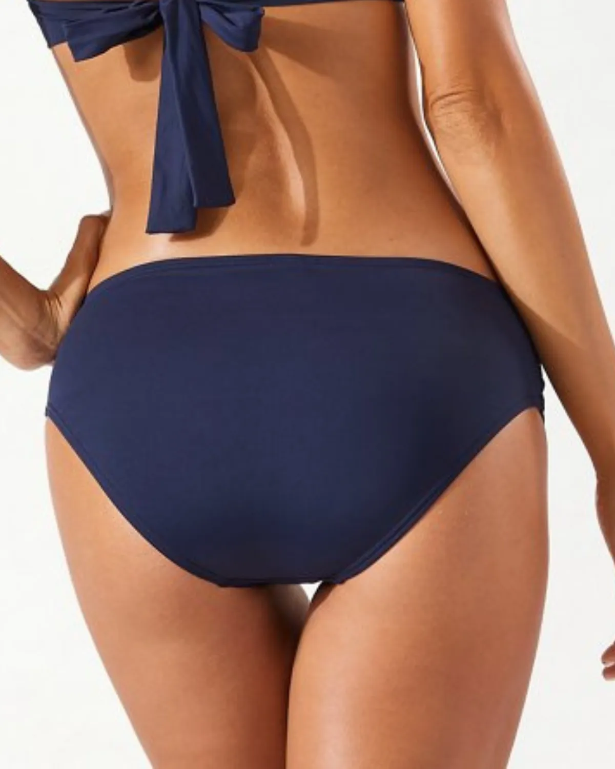 2025 Tommy Bahama Pearl High-Waist Side-Shirred Bikini Bottoms (More colors available) - SW31019B