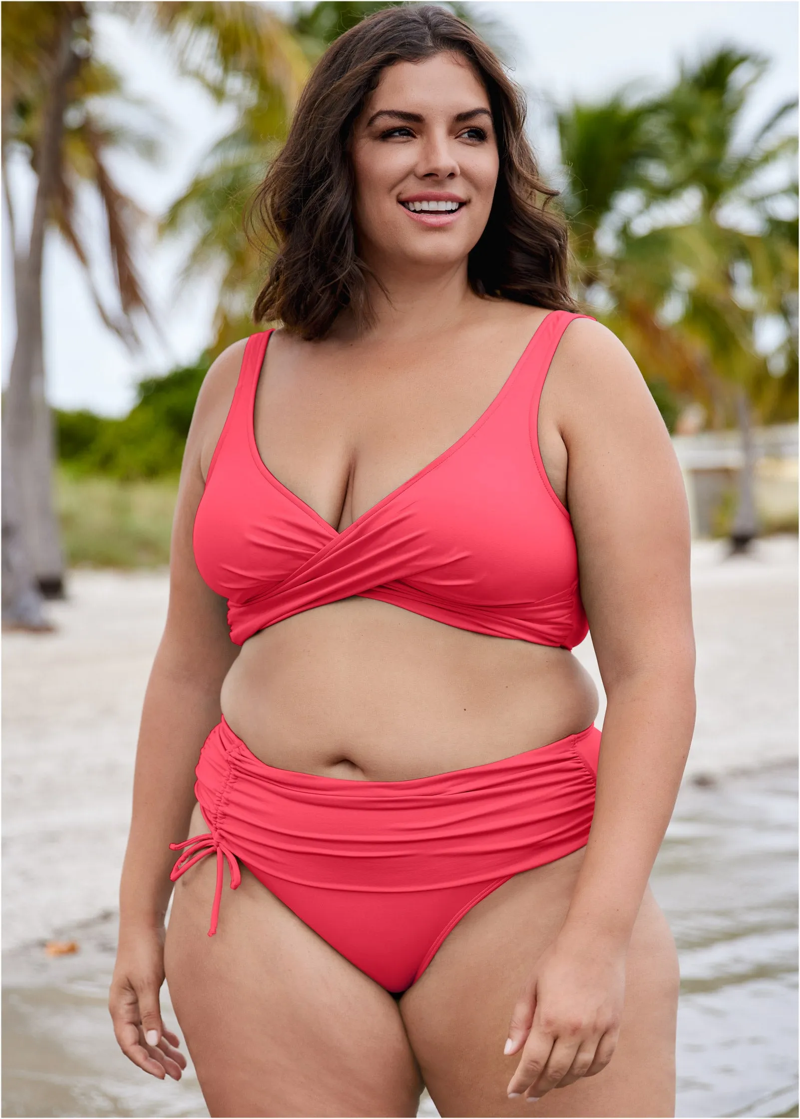Adjustable Mid-Rise Bottom - Sunset Pink