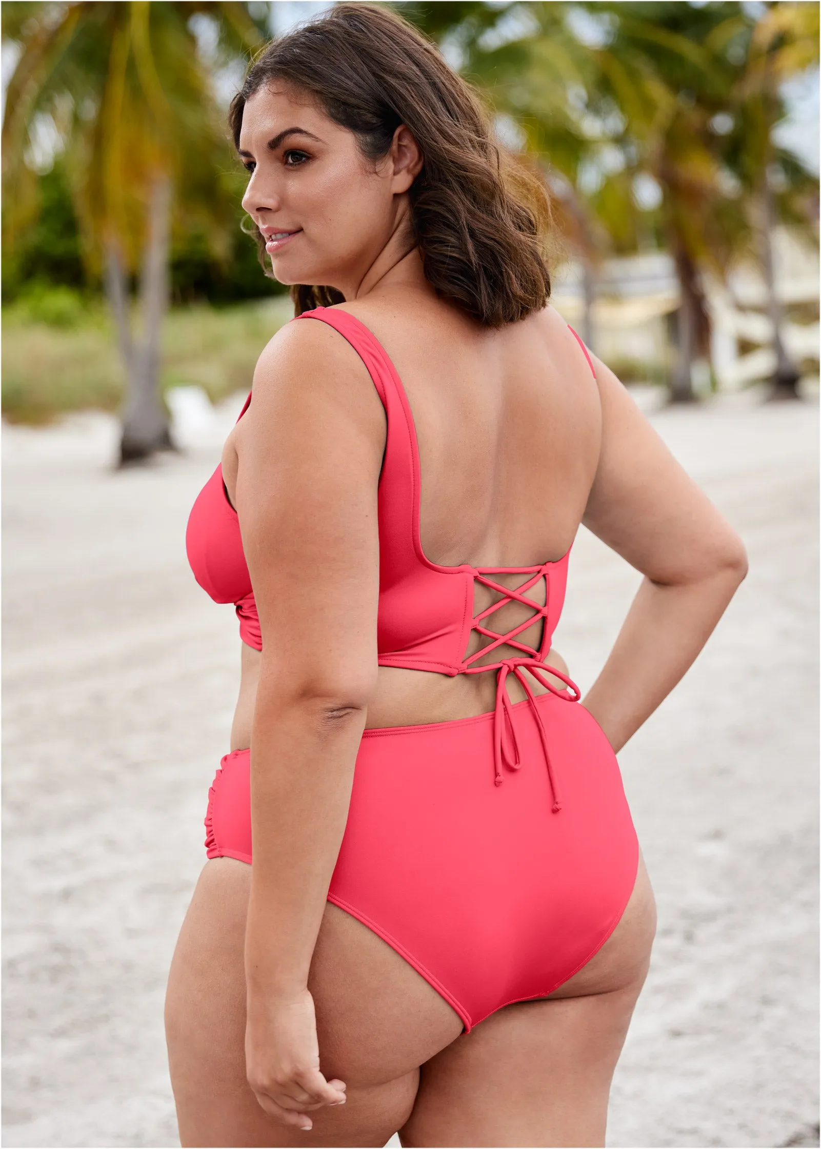 Adjustable Mid-Rise Bottom - Sunset Pink