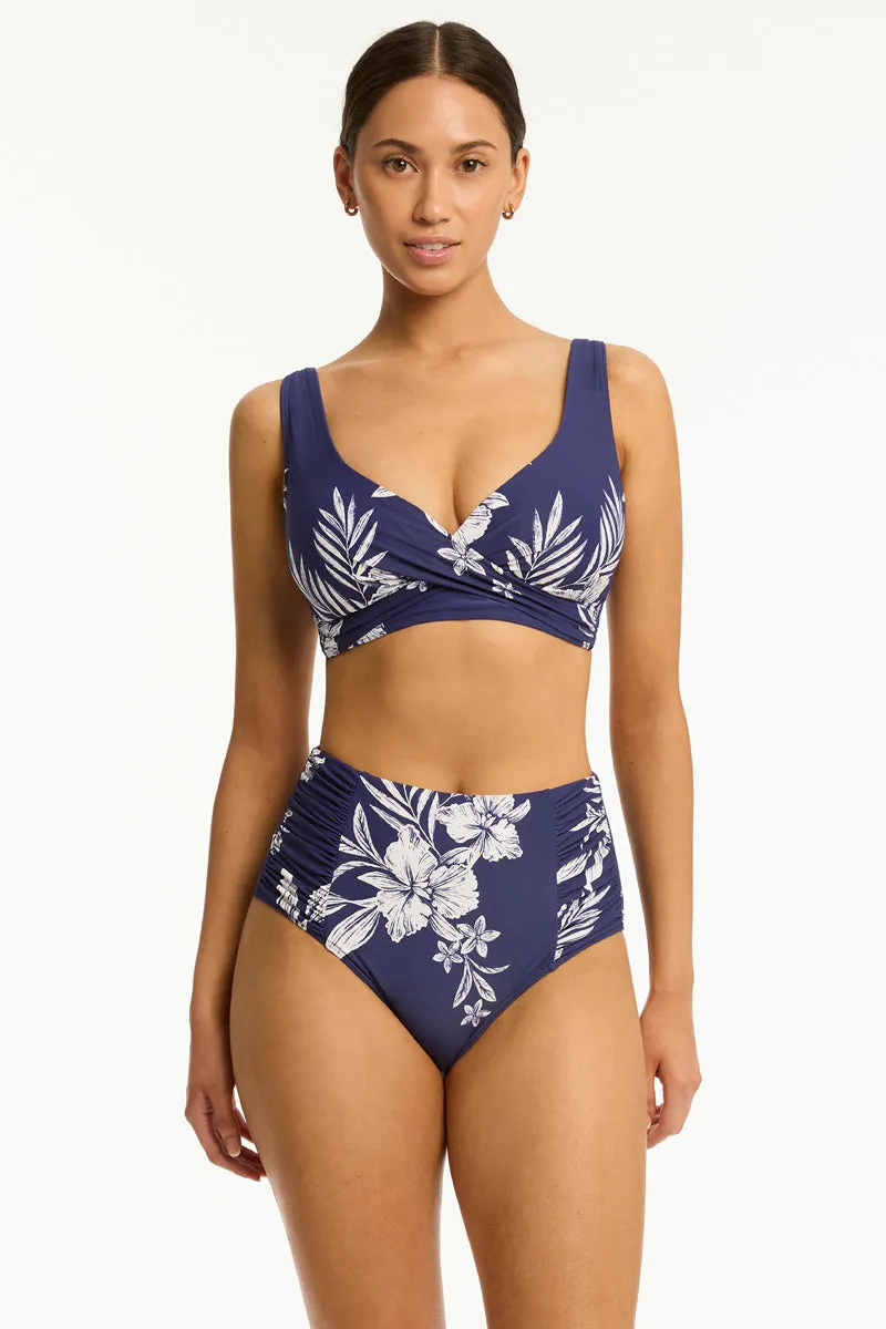 Aloha High Waist Gathered Side Pant