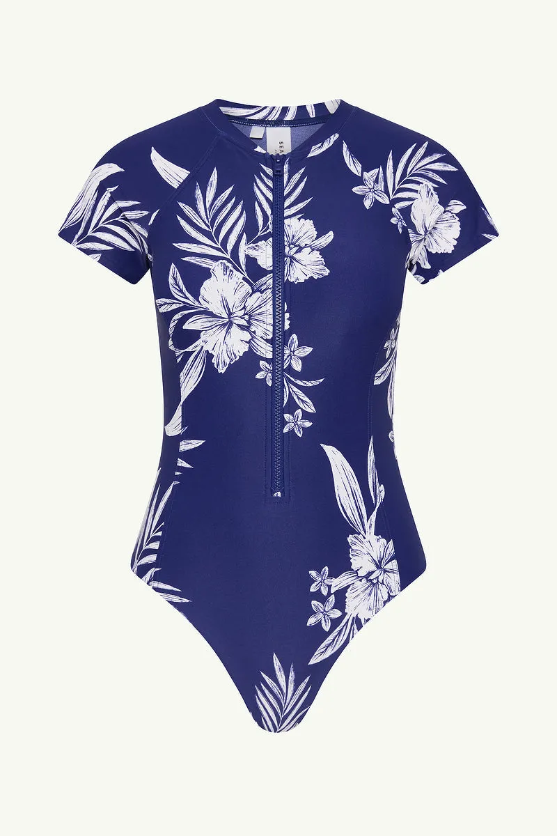Aloha Short Sleeve High Leg One Piece