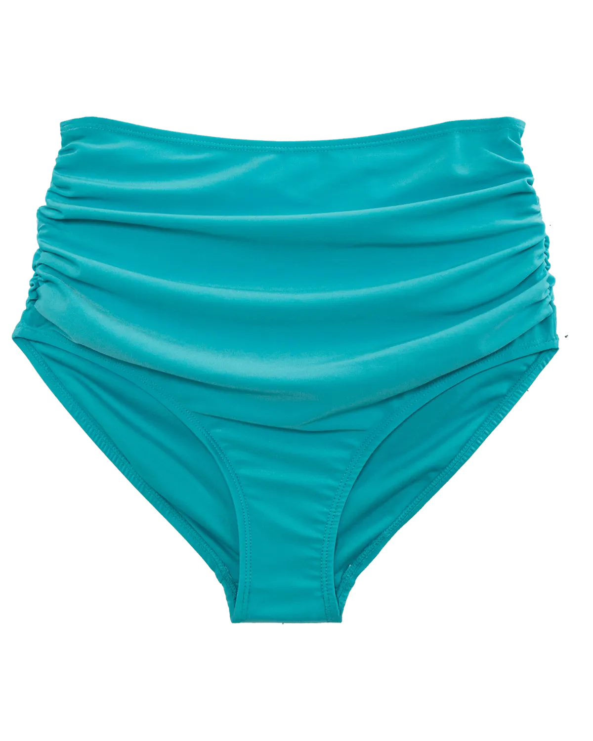 Aqua Ruched High Rise Bottom