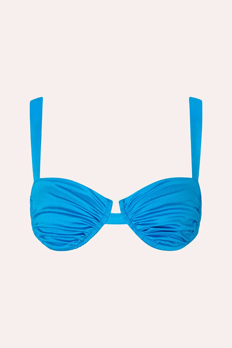 Ariel Ruched Bra Admiral Blue