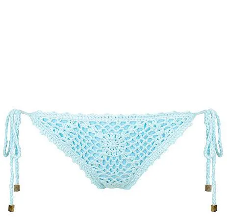 Athena Crochet Bottoms - Blue