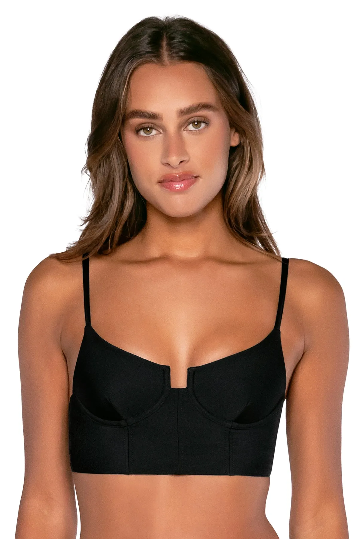 B Swim Black Out Daria Top