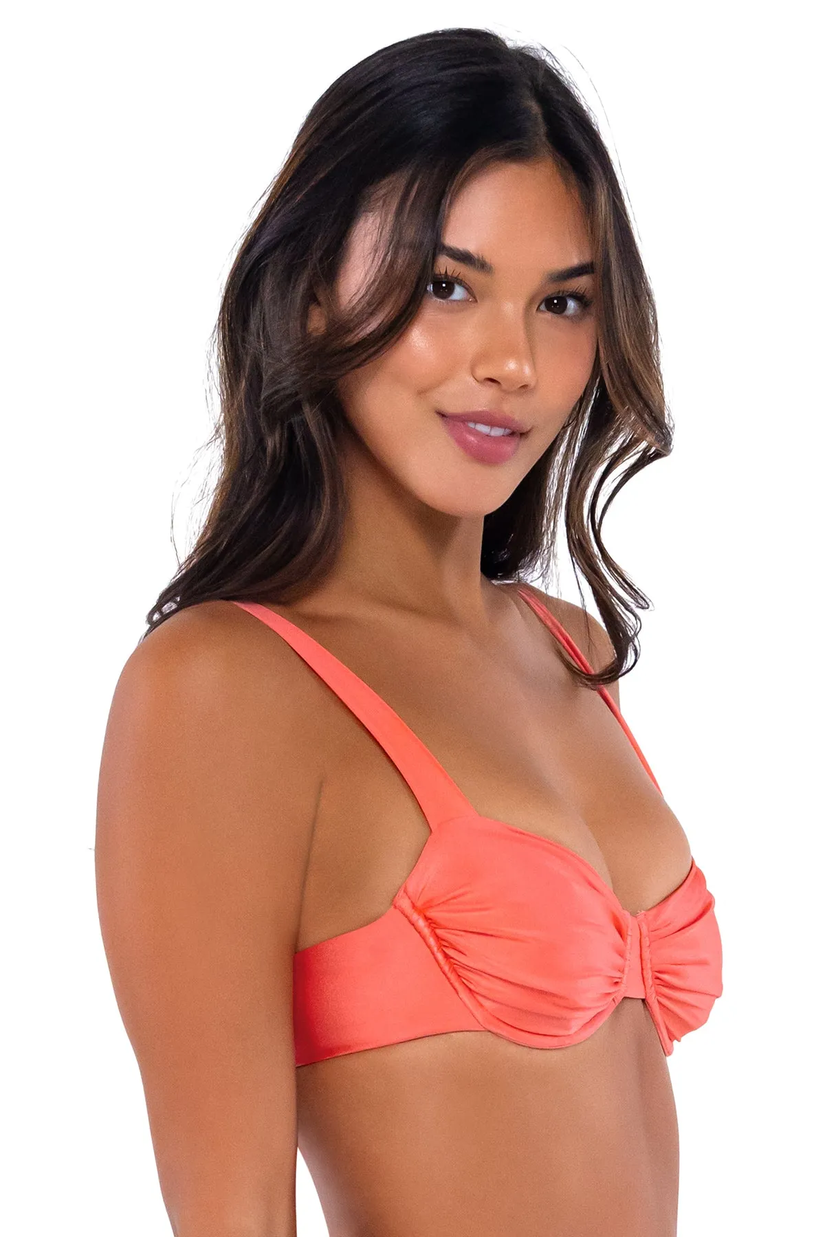 B Swim Coral Shine Cassidy Top