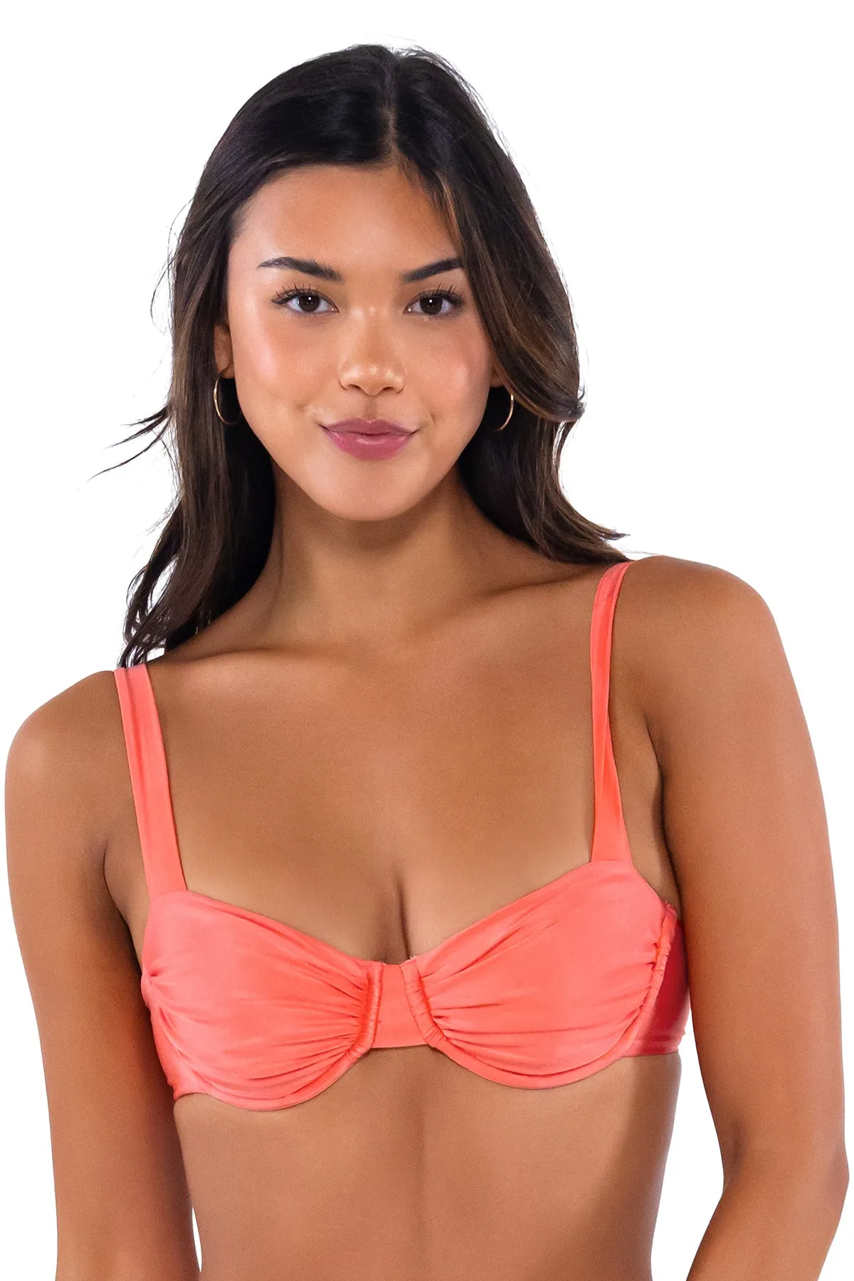 B Swim Coral Shine Cassidy Top