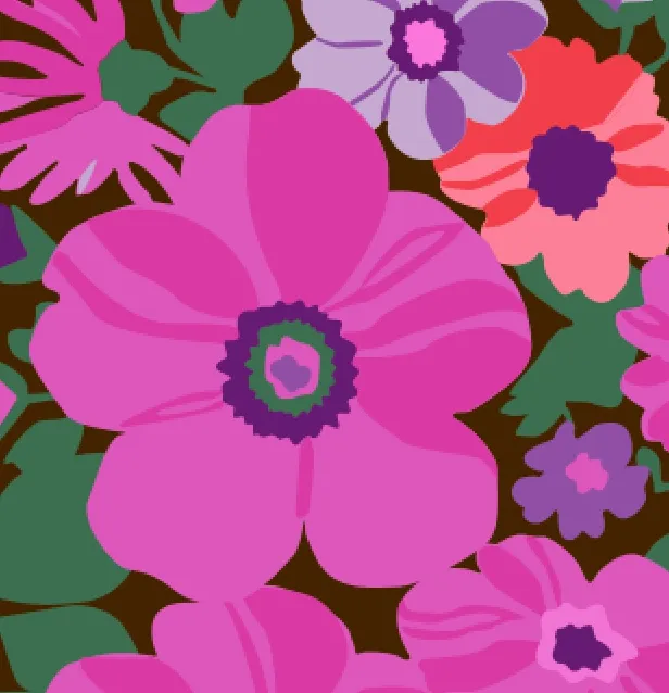Balmy Nights Skirt - Magenta Bloom
