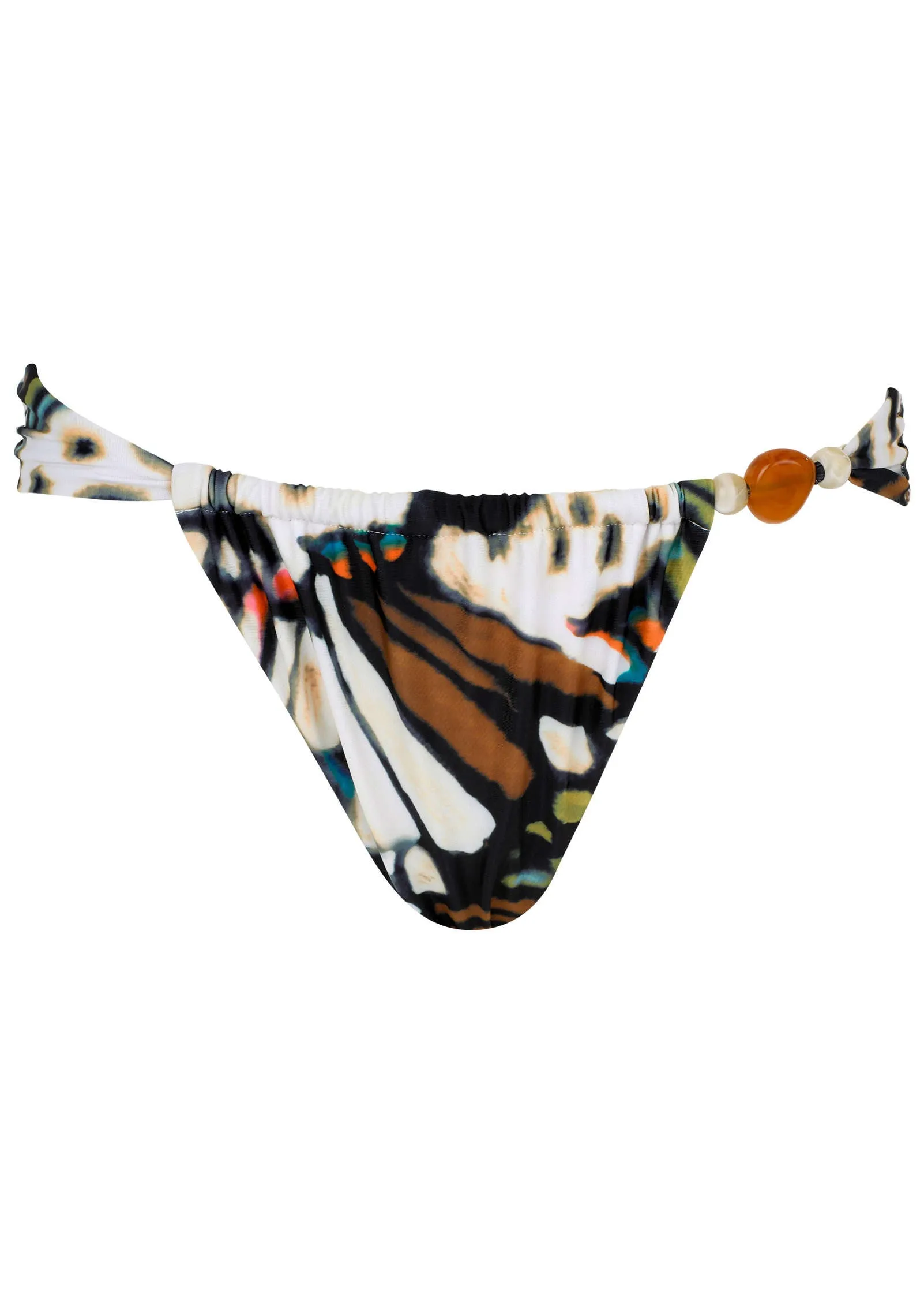 Beaded Adjustable Scoop Bottom - Butterfly Cheetah