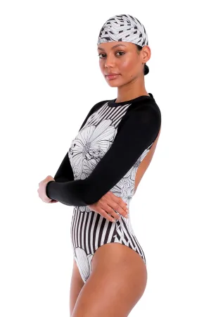 Black Long Sleeve Swimsuit