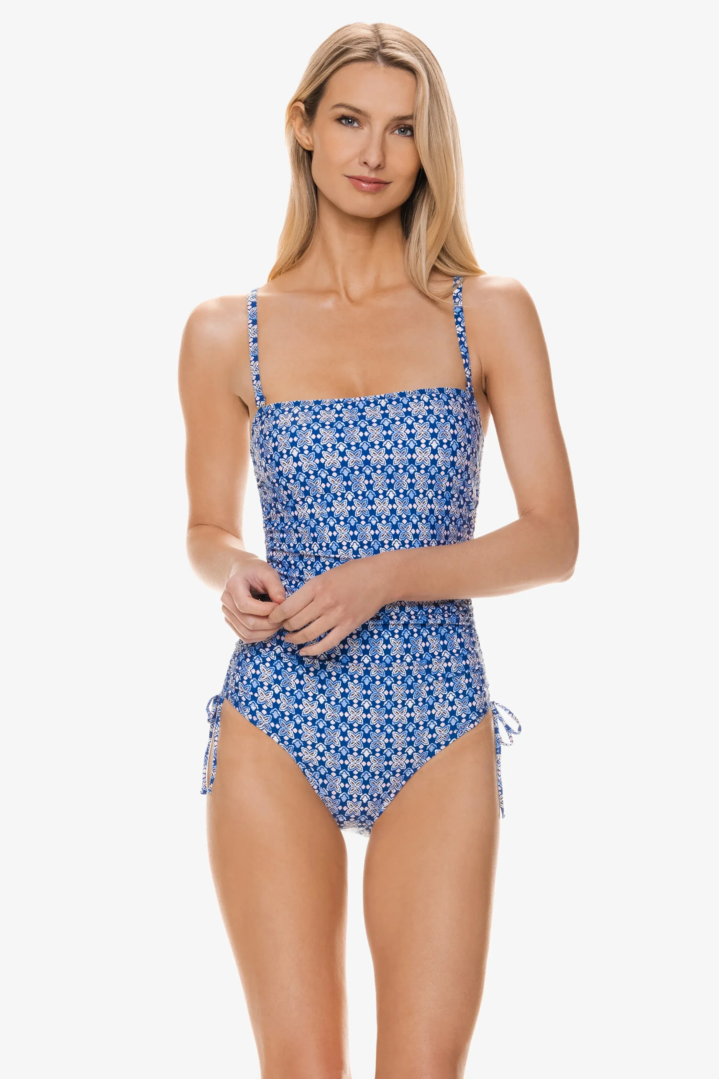 Cinch Bandeau One-Piece  |  Lagos