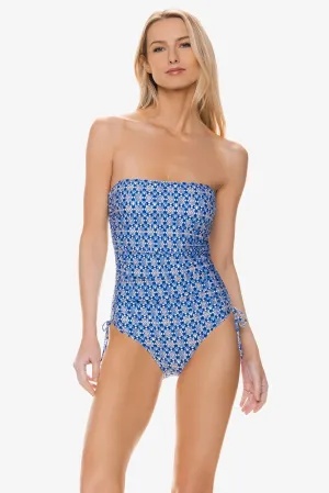 Cinch Bandeau One-Piece  |  Lagos