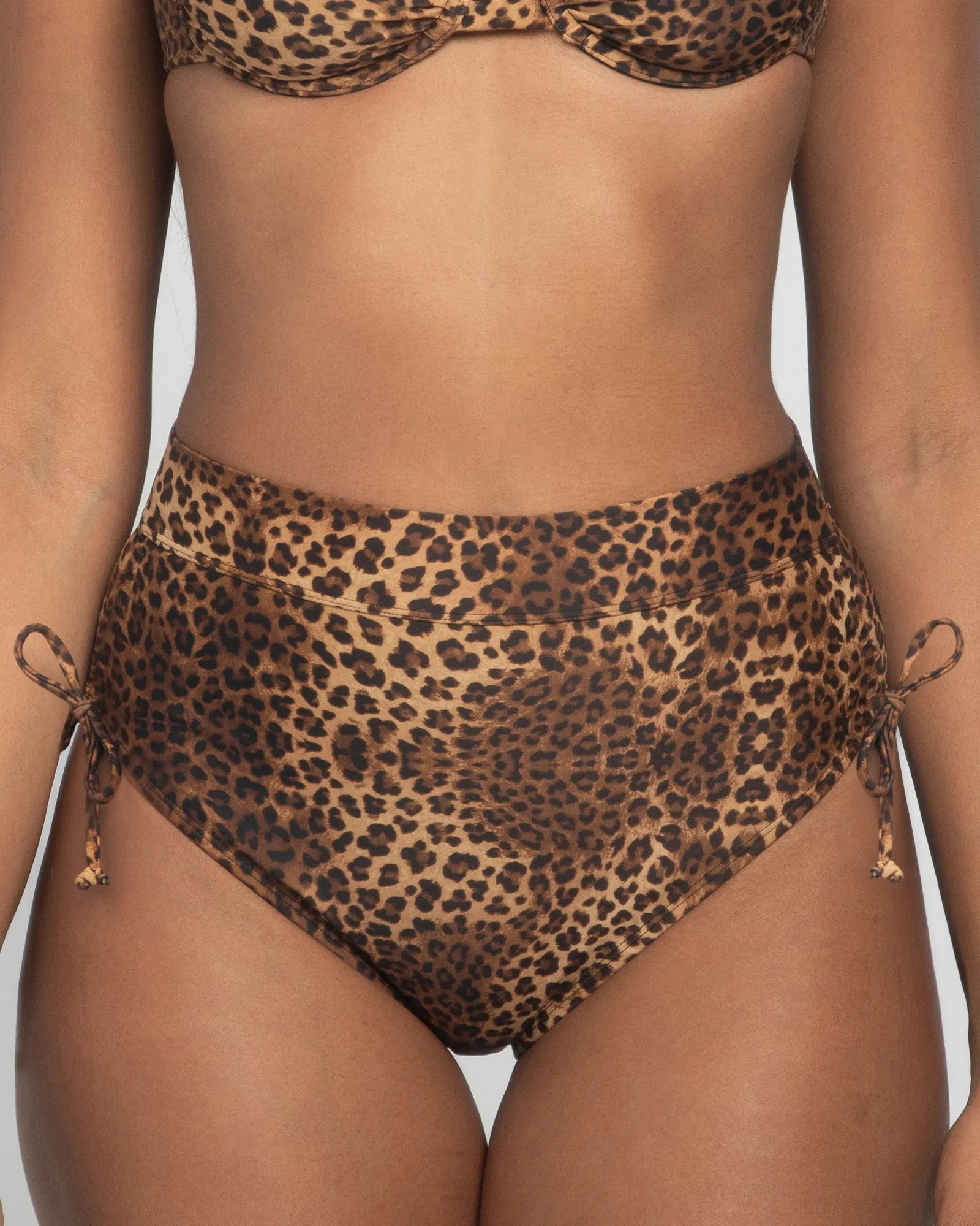 Cinchy Bikini Bottom - Spotted Leopard