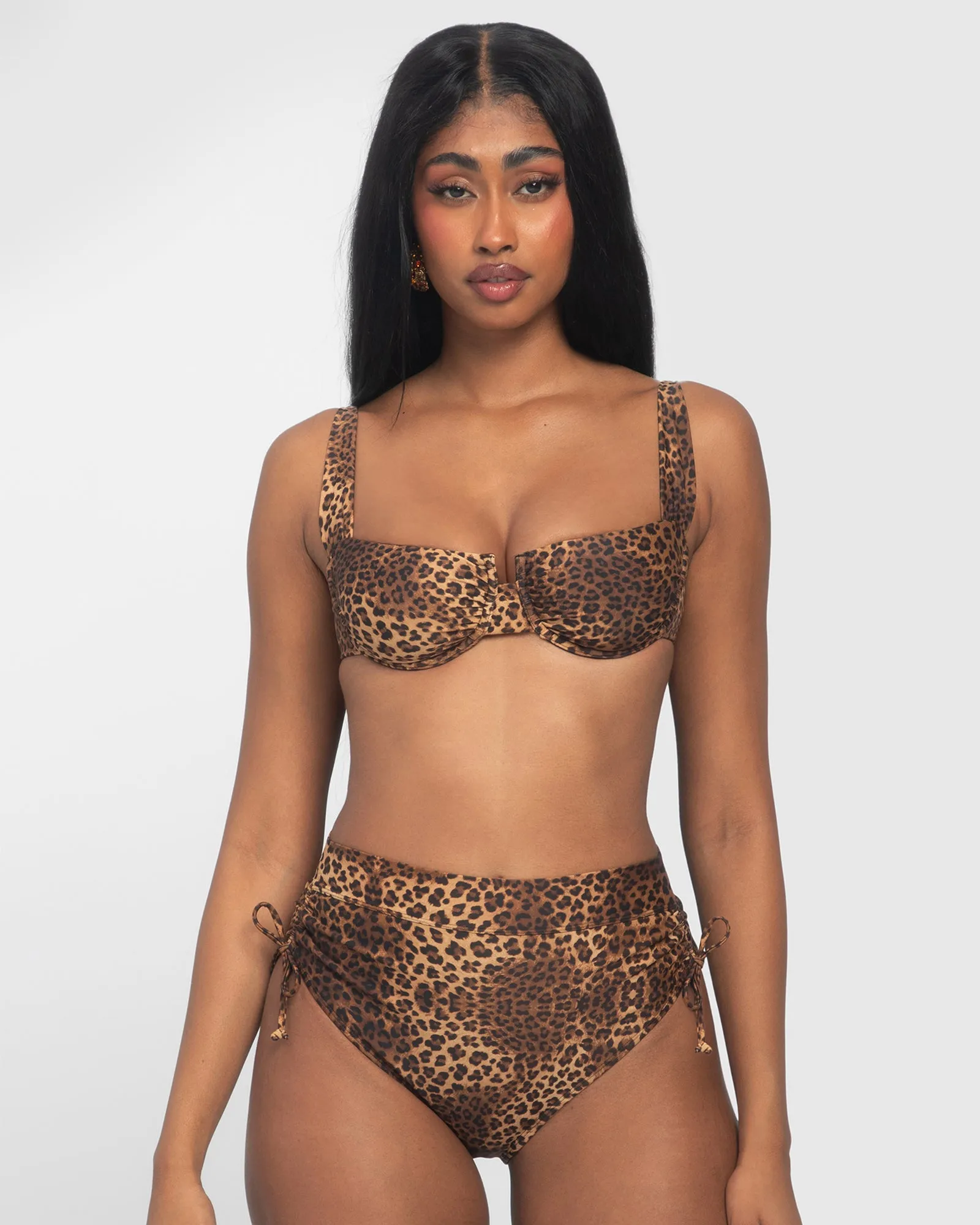 Cinchy Bikini Bottom - Spotted Leopard