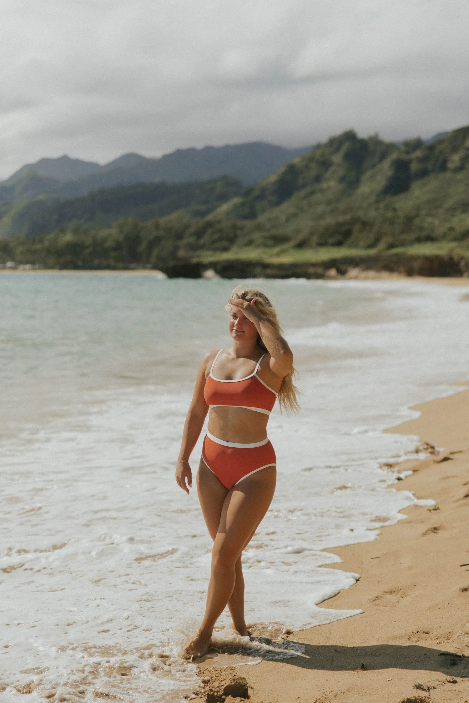 Coral Bikini Top