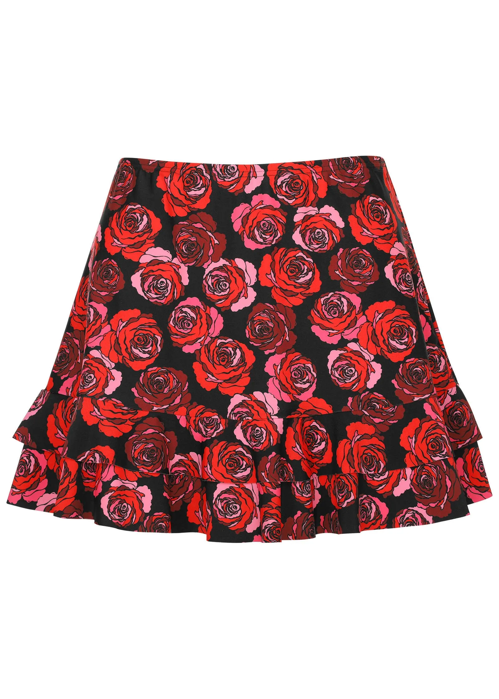 Cover-Up Mini Skirt - Rose Garden