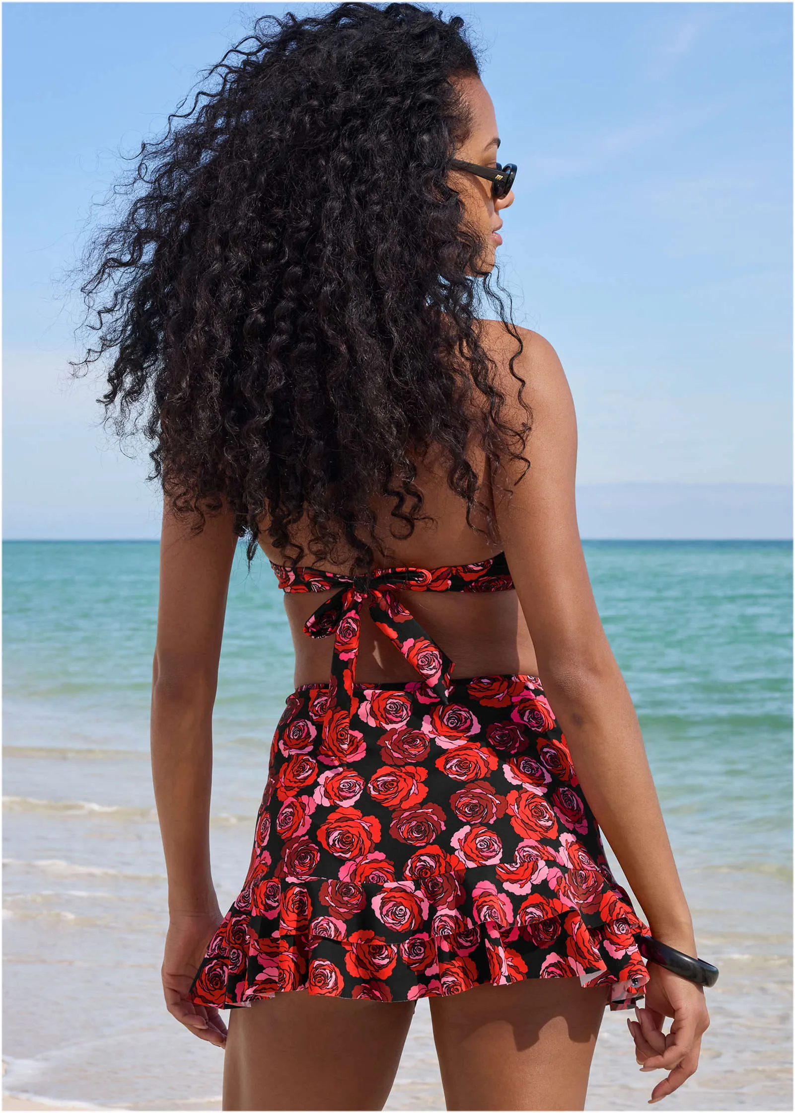 Cover-Up Mini Skirt - Rose Garden