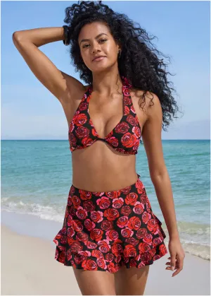 Cover-Up Mini Skirt - Rose Garden