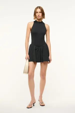 CREVASSE MINI DRESS | BLACK