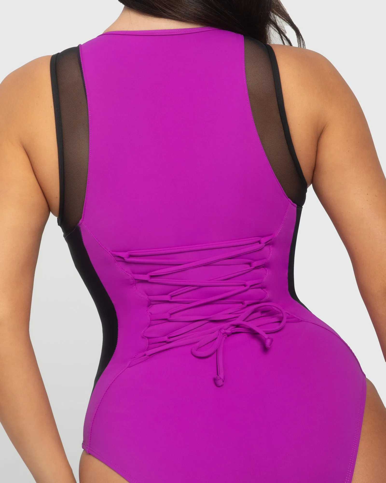 Crewy Surfy - Contour Orchid/Black Mesh