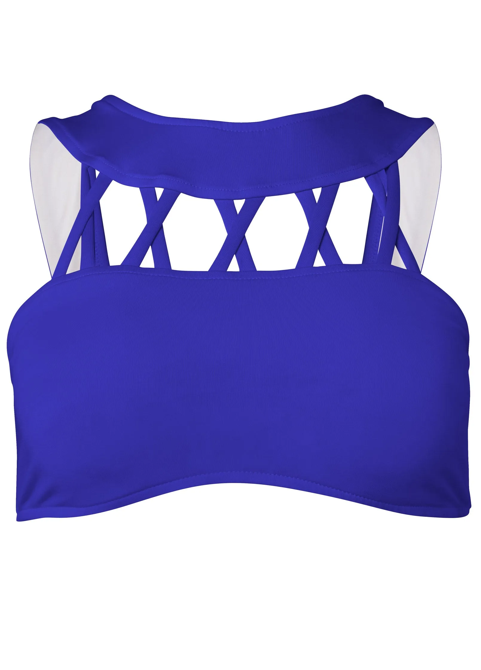Crisscross Bikini Top - Cobalt Blue