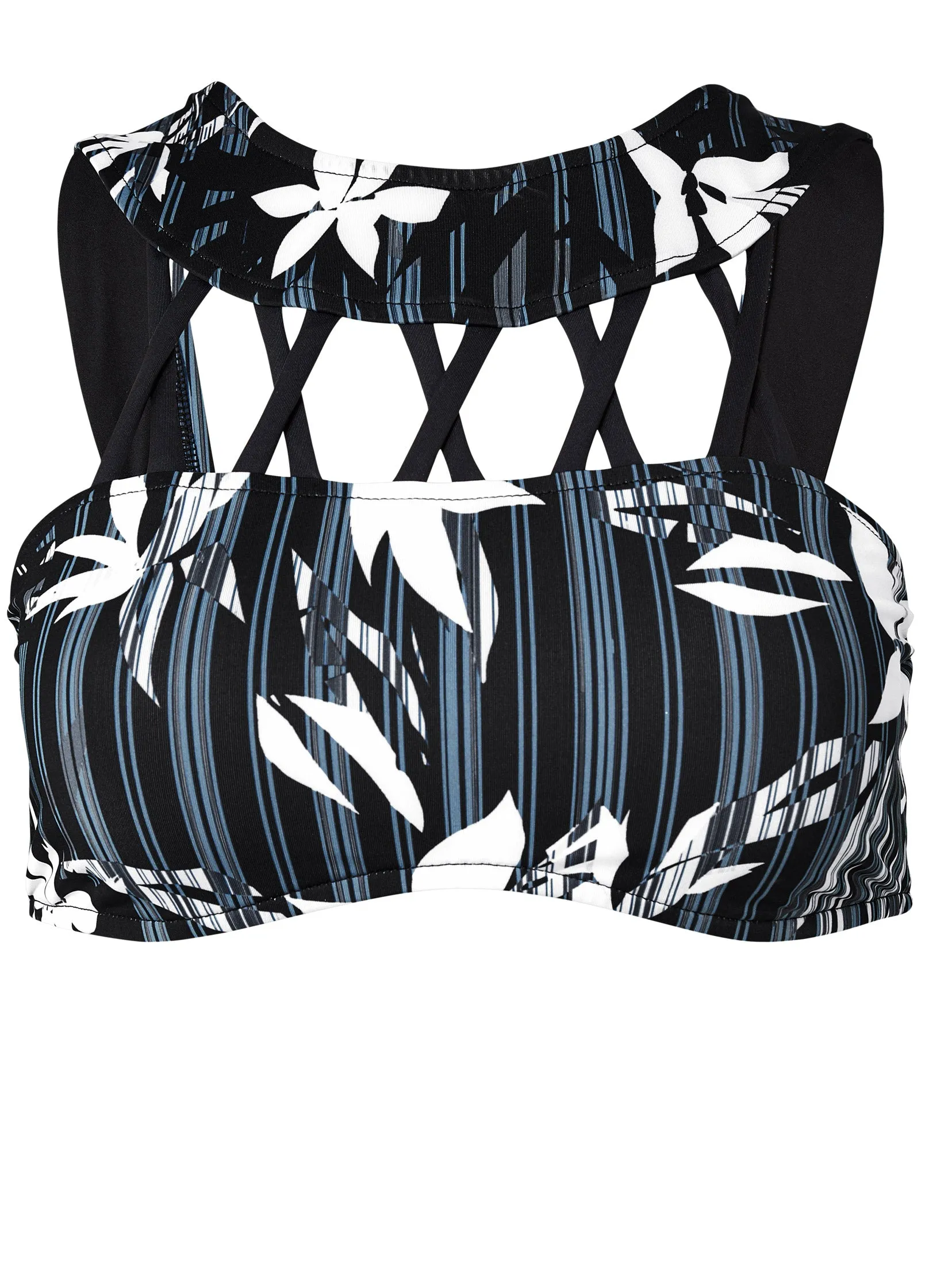 Crisscross Bikini Top - Island Night
