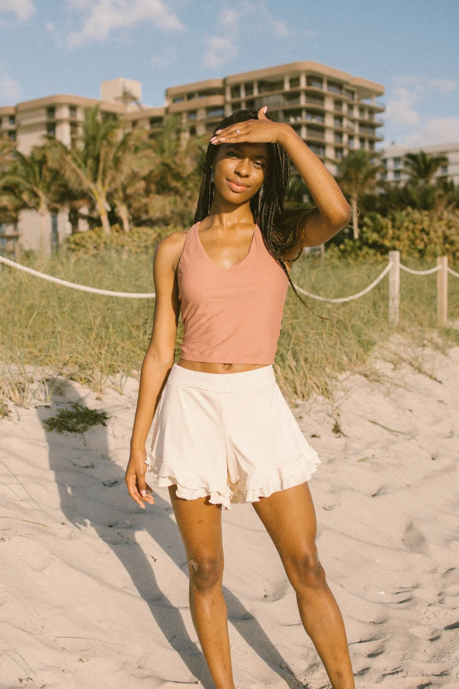 Dune High-Waisted Swim Shorts