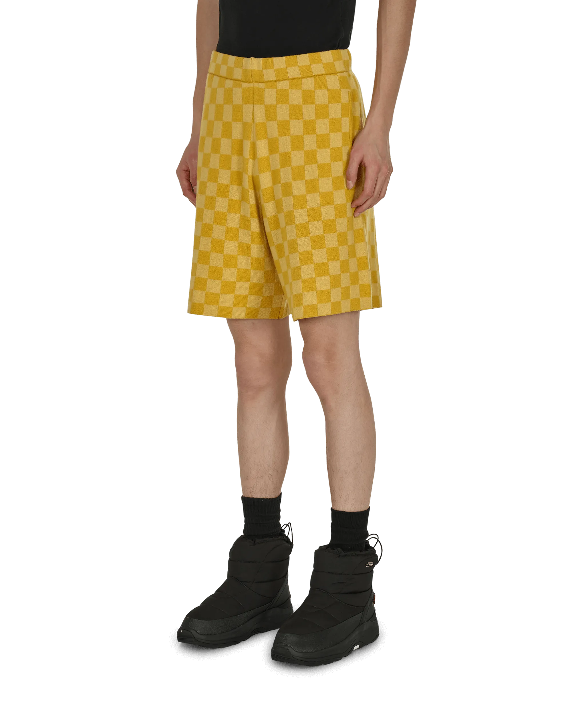 Duotone Checkerboard Shorts Yellow