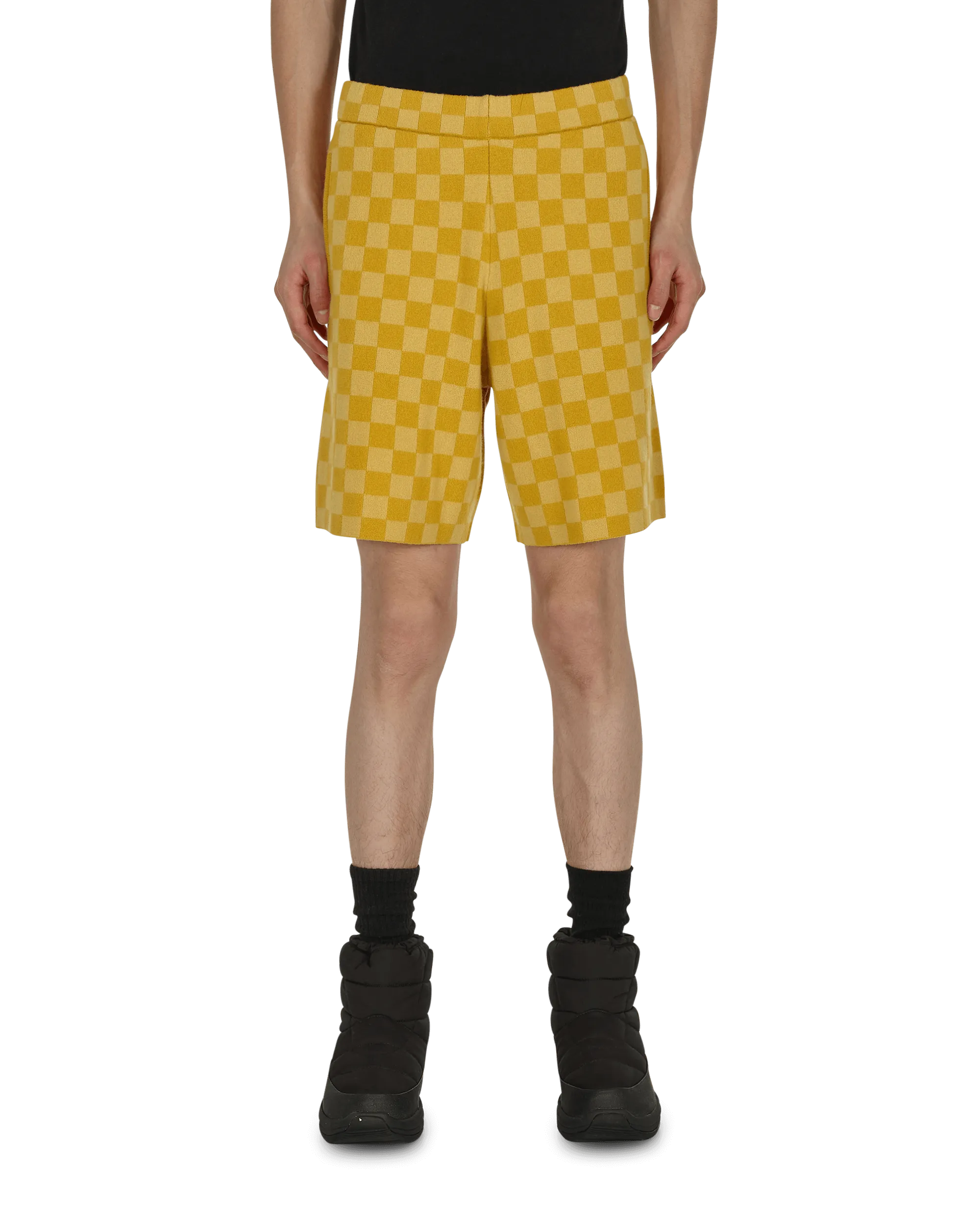 Duotone Checkerboard Shorts Yellow