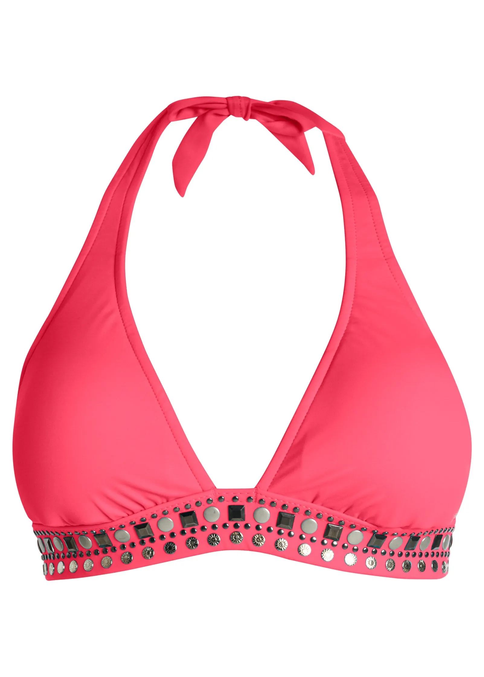 Embellished Halter Top - Watermelon