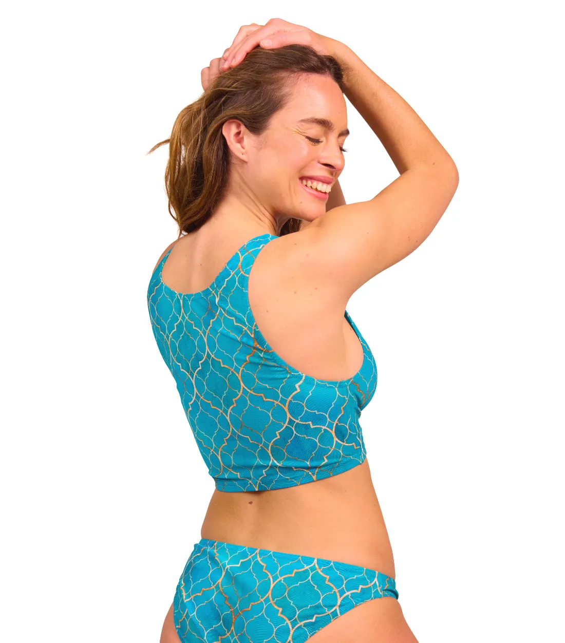Emerald Tan Through Cropkini