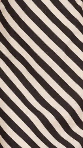 Essie Shirt - Black/Beige Stripe