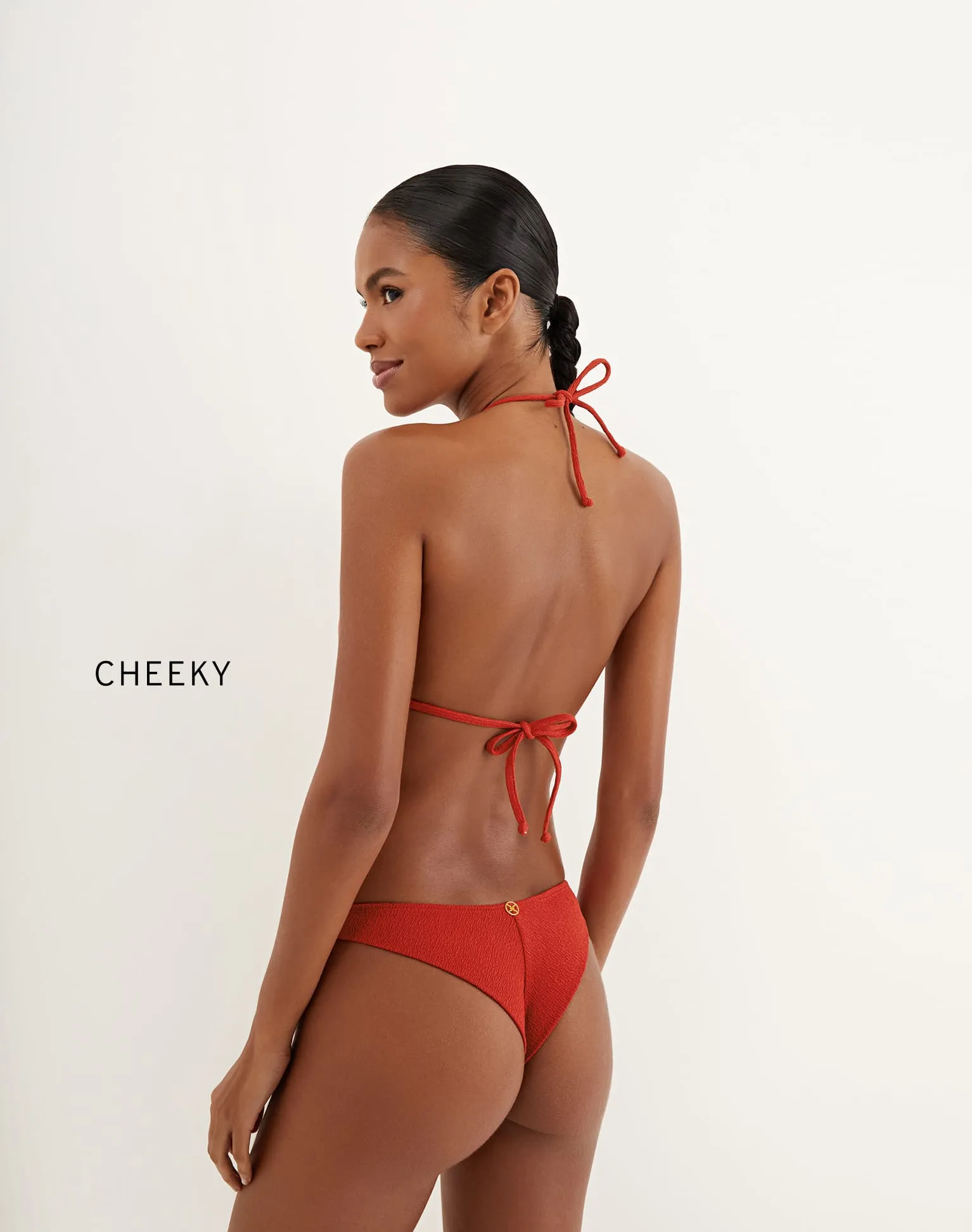 Eyelet Naya Tri Top - Ruby
