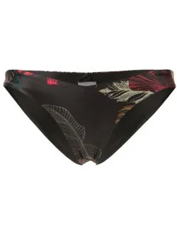 Fleur Deep V Bottom | Black & Floral