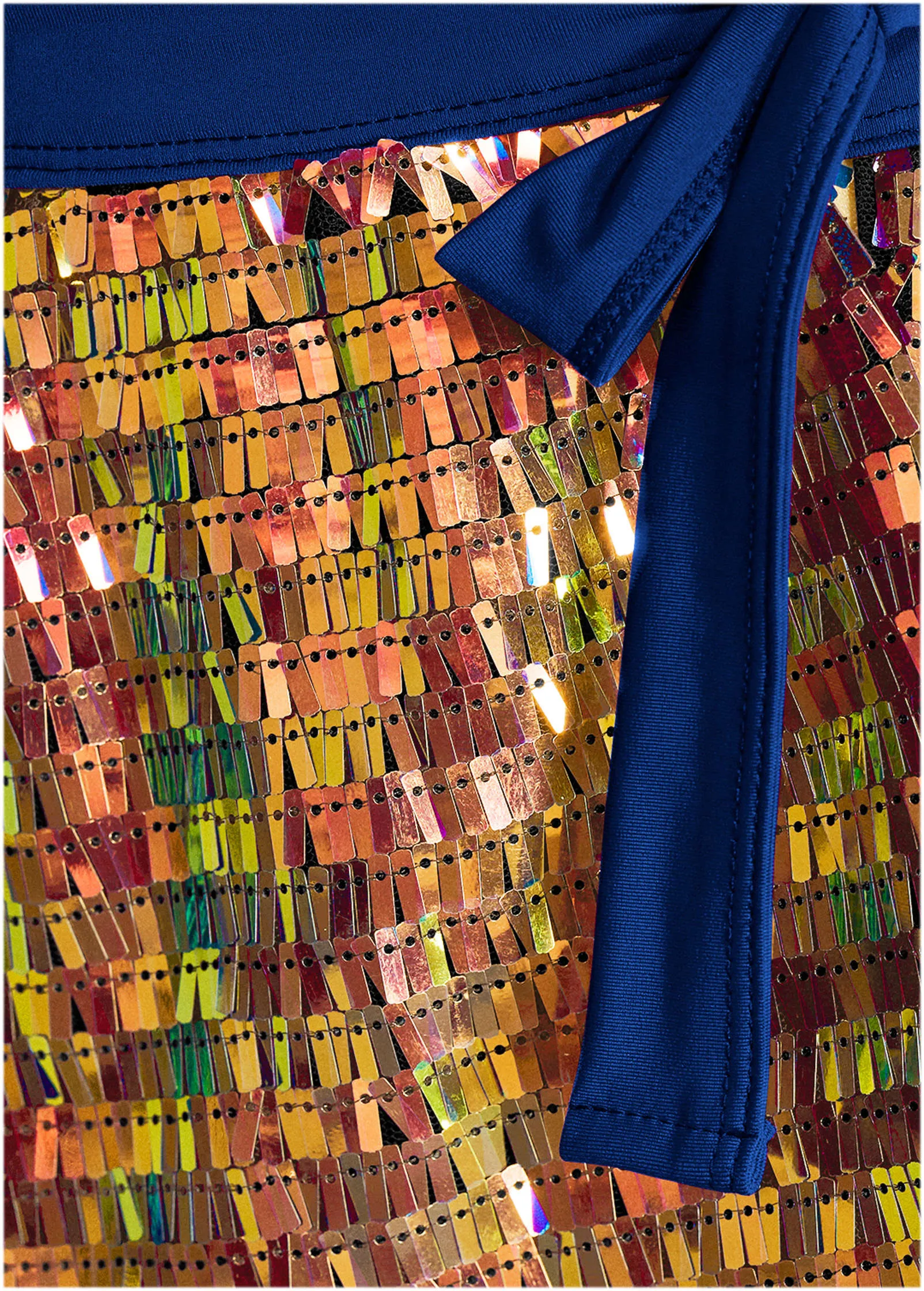 Glitz Cover-Up Wrap Skirt - Sea Green Multi