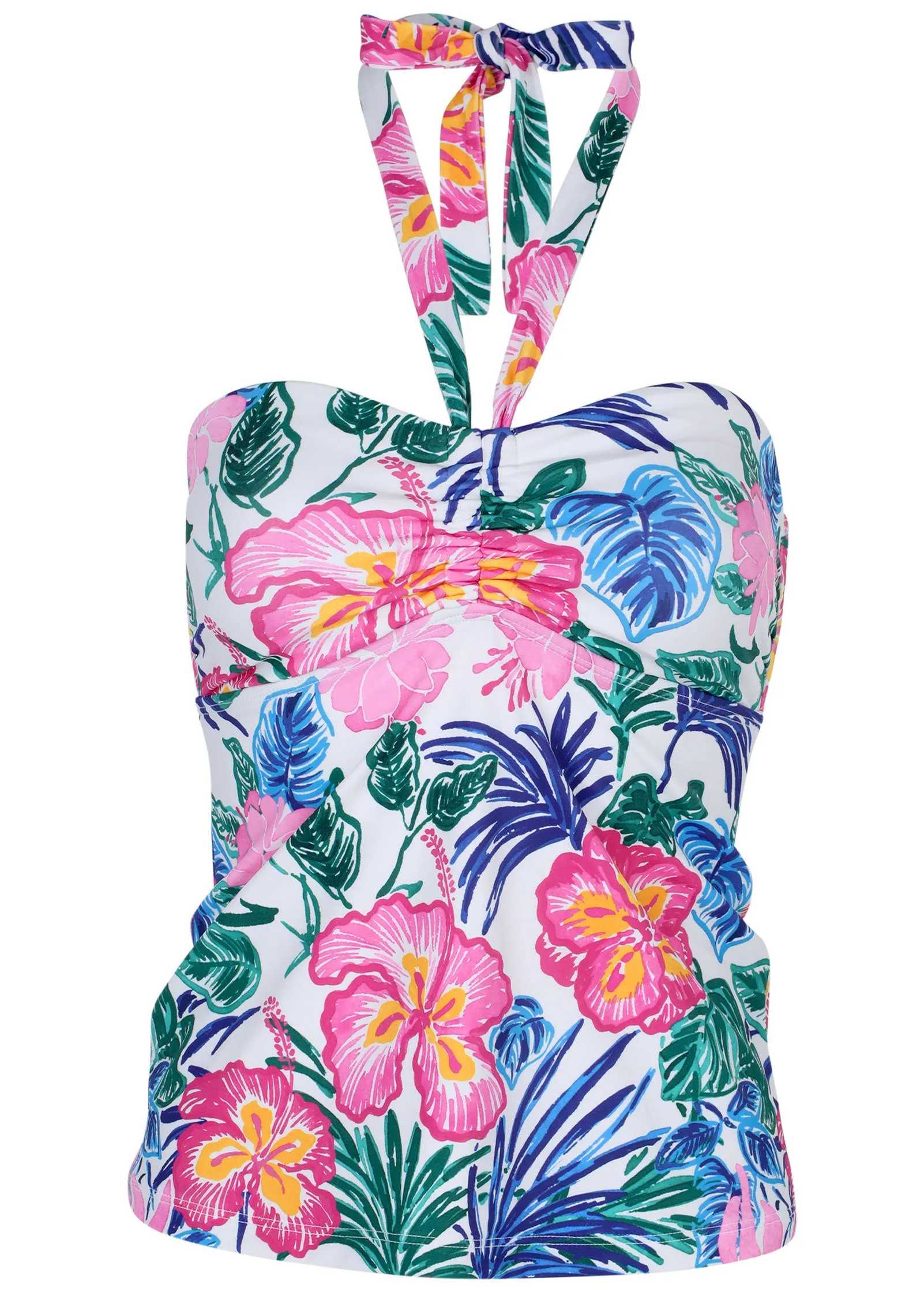 Halter Bandeau Tankini - Botanical Garden