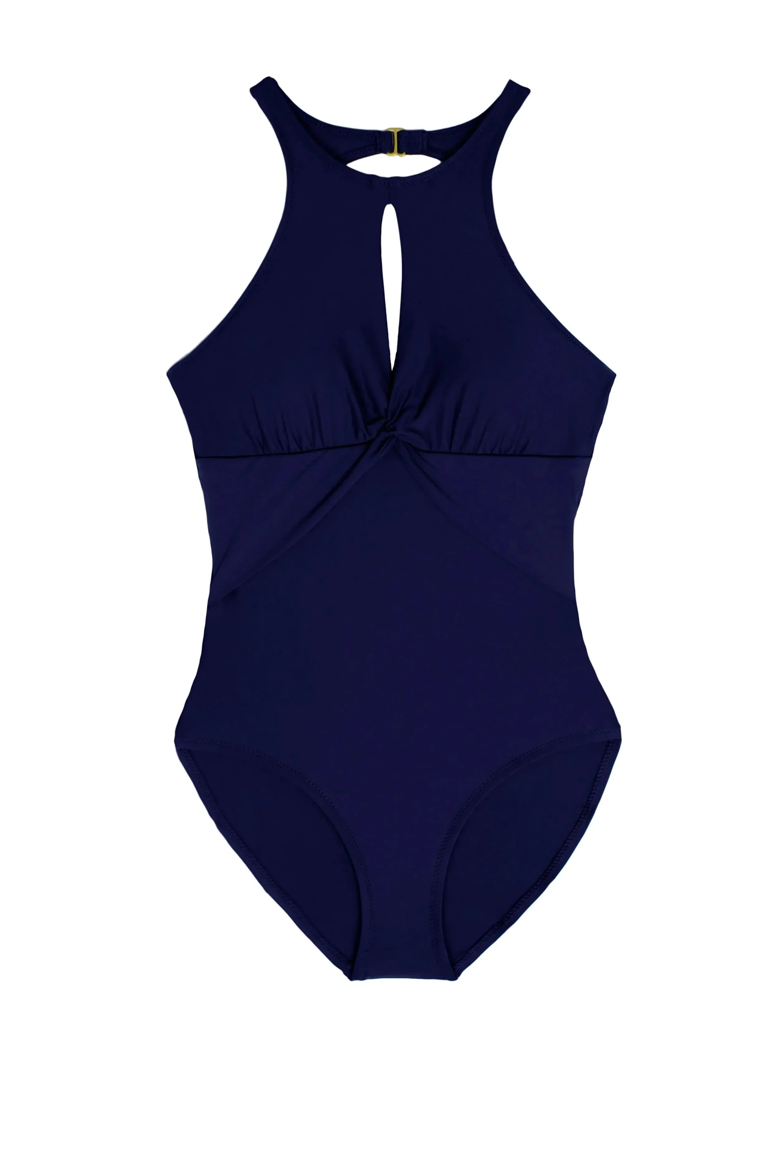 High Neck One-Piece  |  Navy