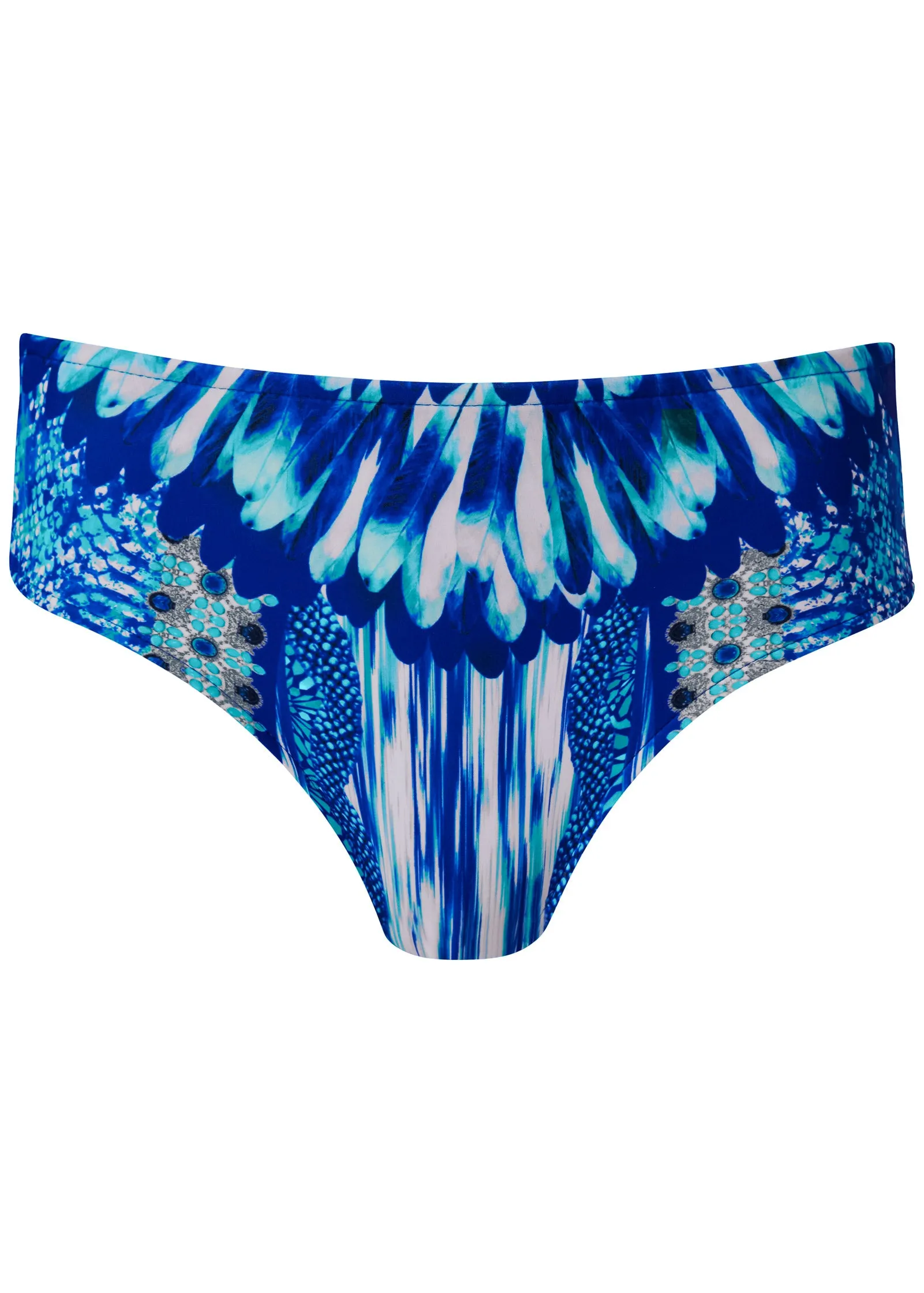 High-Waist Bikini Bottom - Crown Jewels