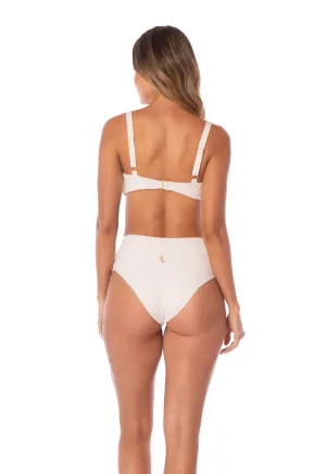 I'm White Mesh HW Bikini Bottom