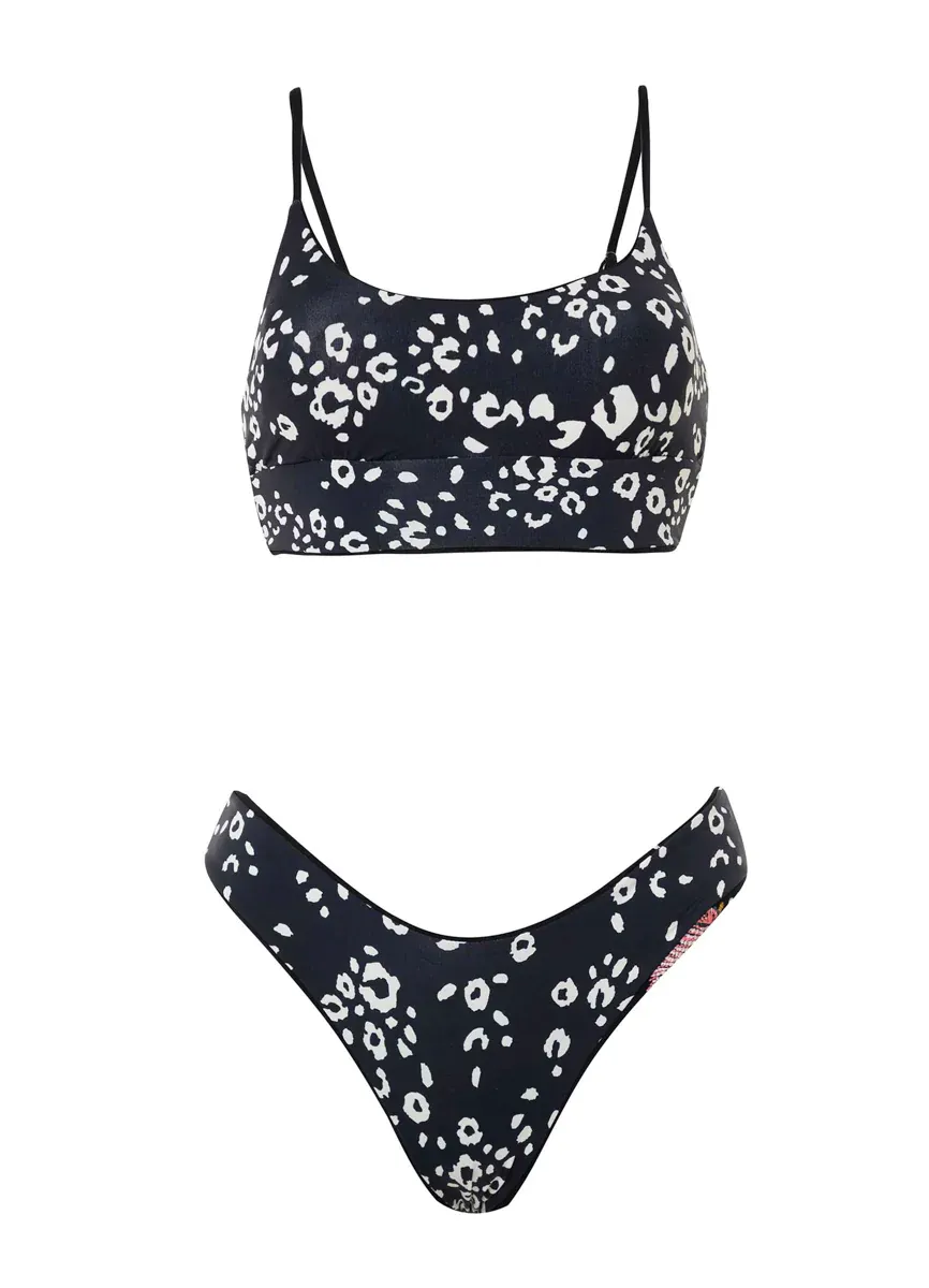 Journey Double V Bikini Bottom Ink Black