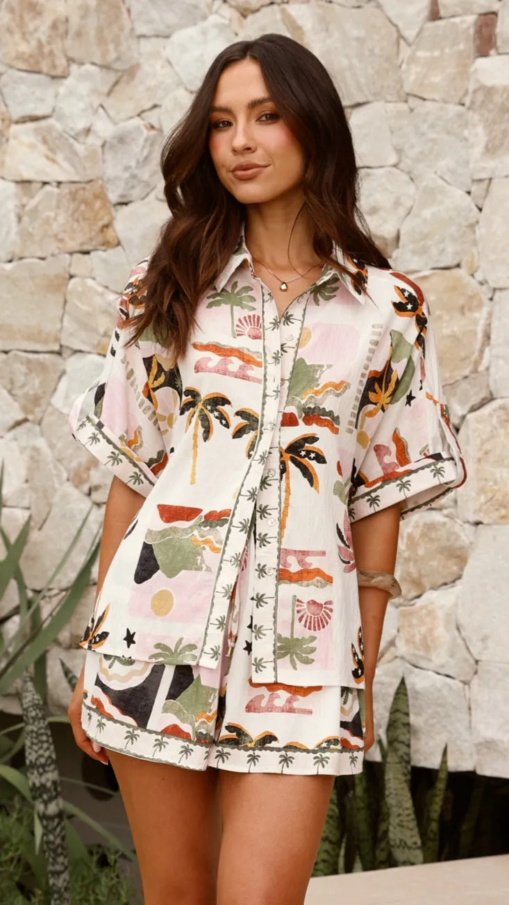 Kimberly Shorts - Desert Palms