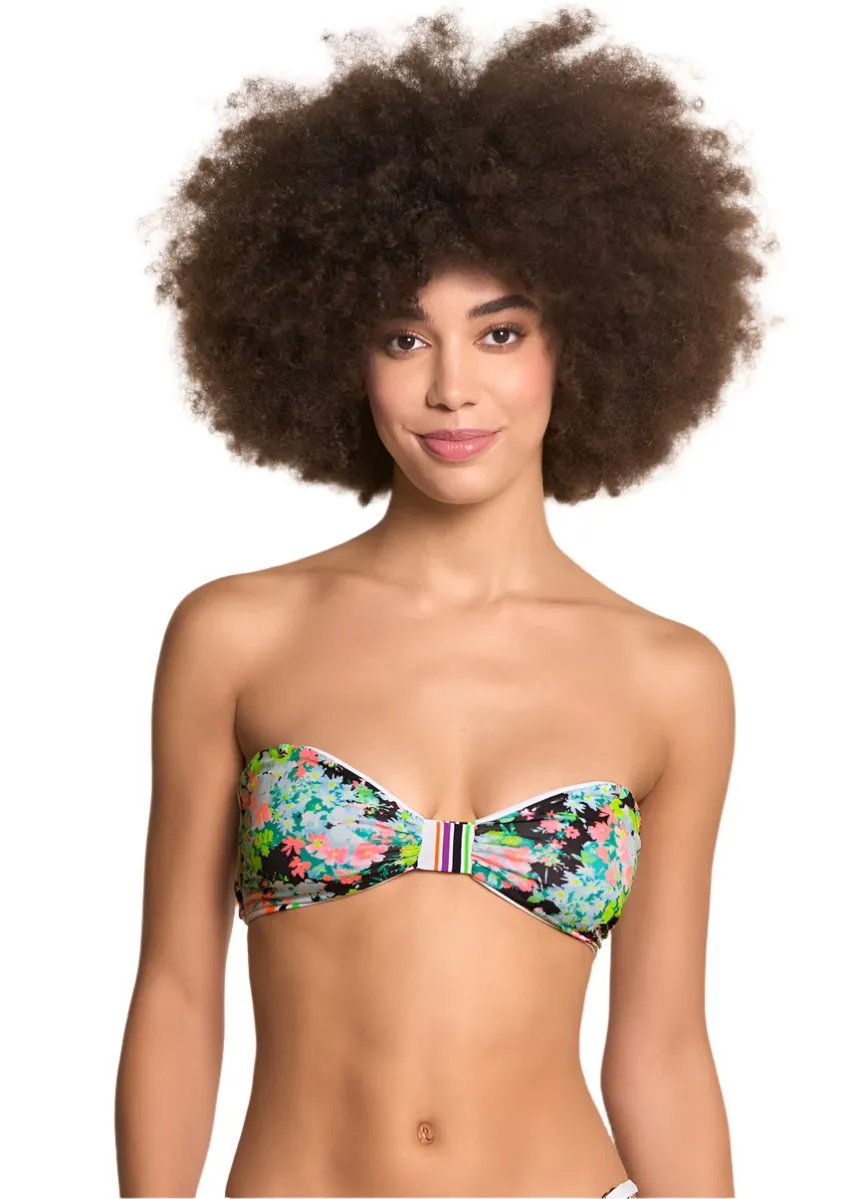 Maaji Pinstripe Amber Strapless Bandeau Bikini Top
