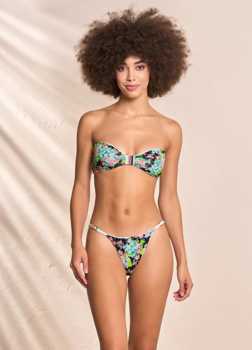 Maaji Pinstripe Amber Strapless Bandeau Bikini Top