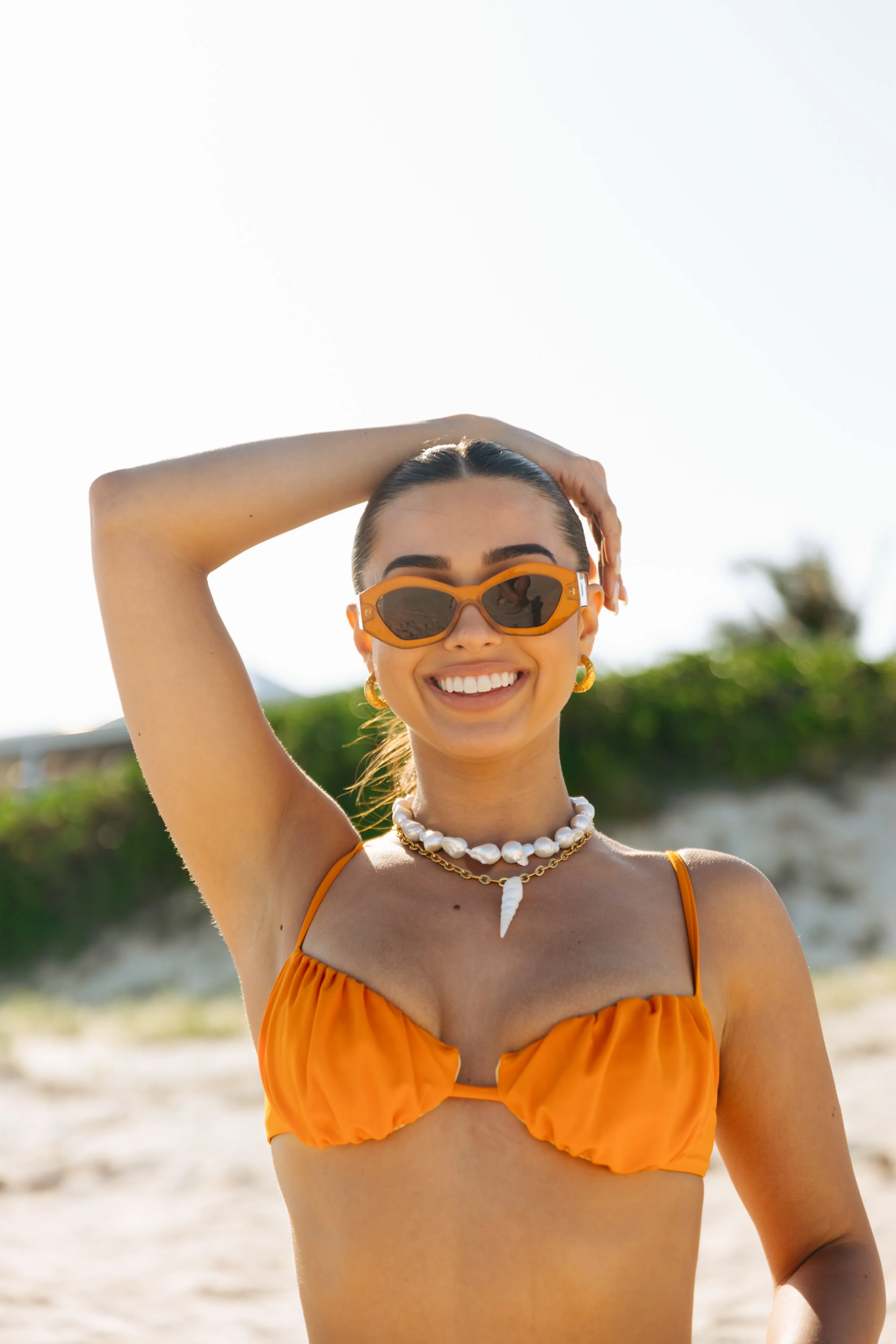 Marcela Underwire Top in Papaya