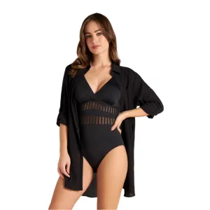 MARIE HIGH-LOW SHIRT COVERUP