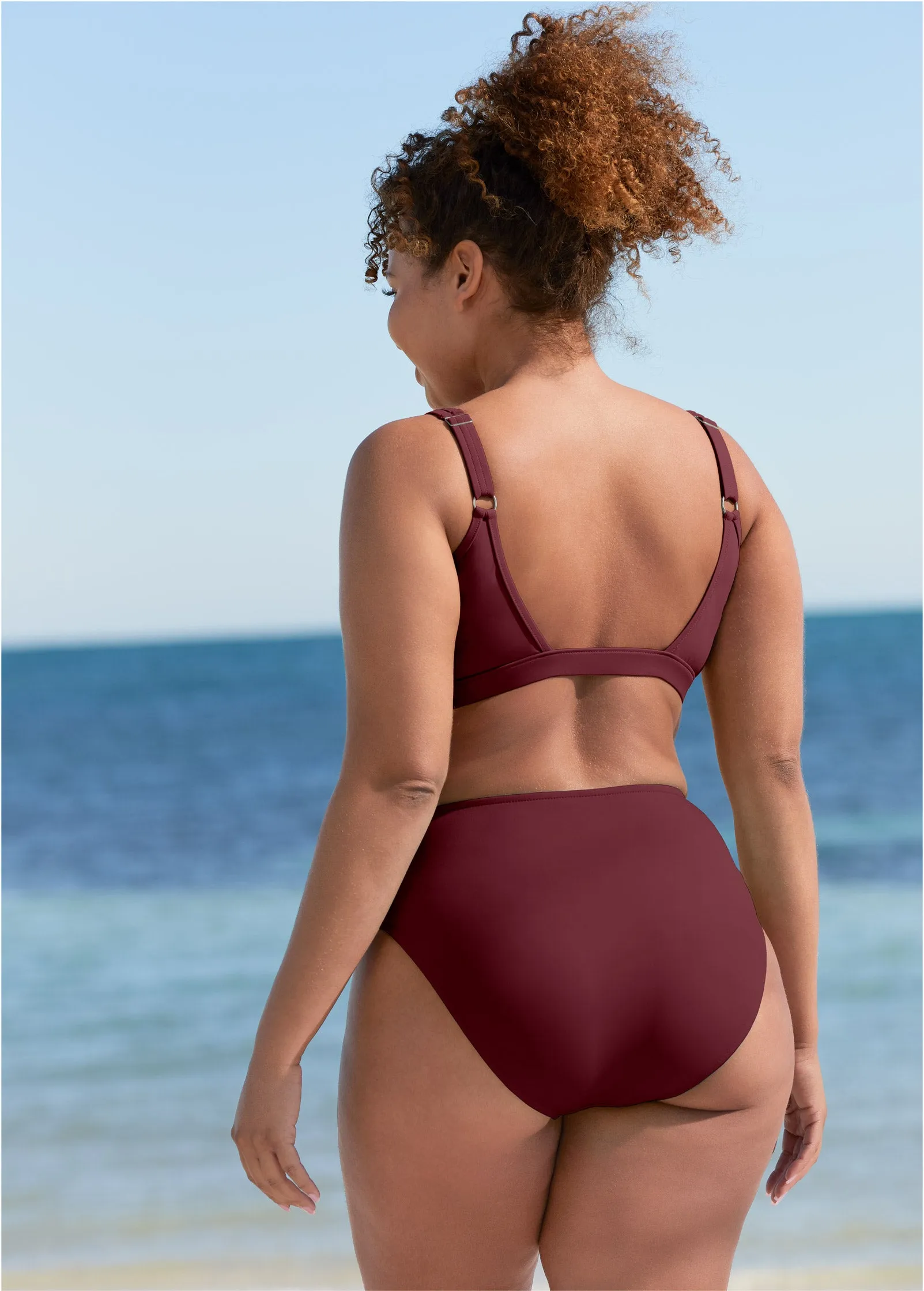 Maui Bikini Bottom - Dark Mahogany