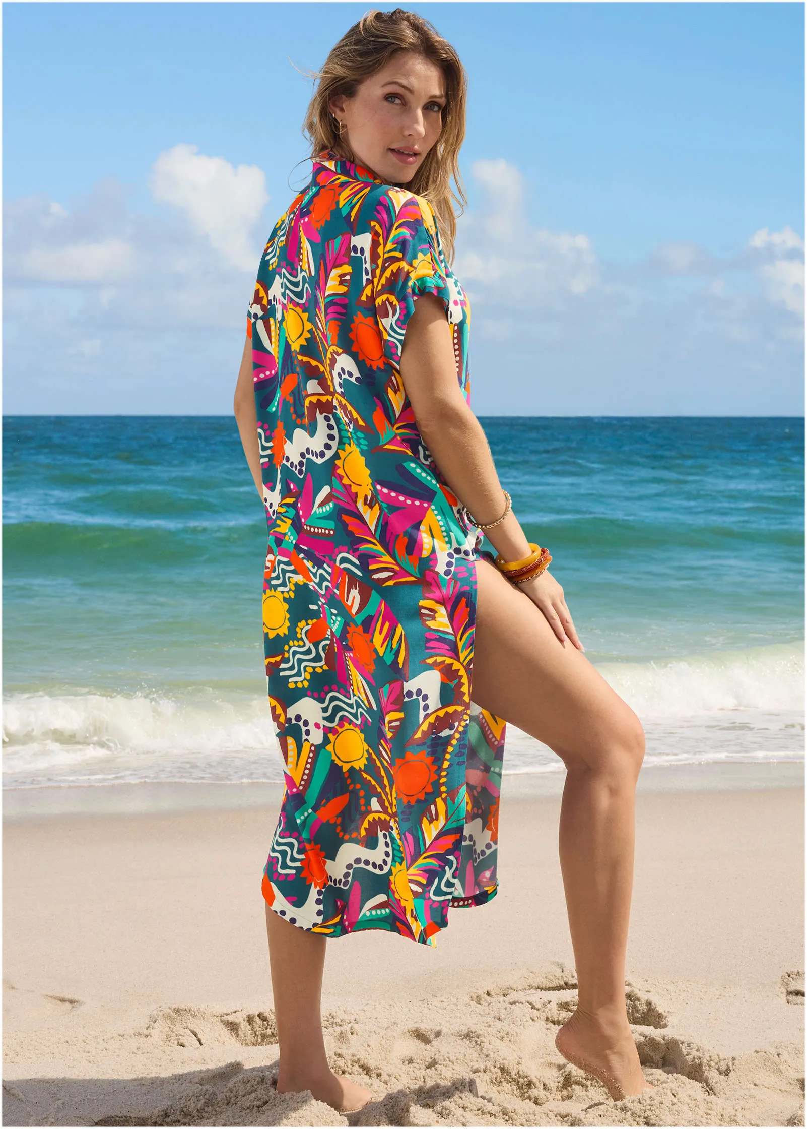 Maxi Button Down - Retro Chicka Boom